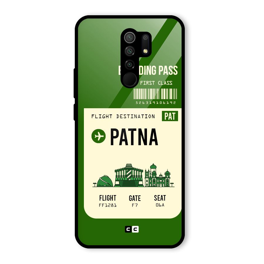 Patna Boarding Pass Glass Back Case for Poco M2
