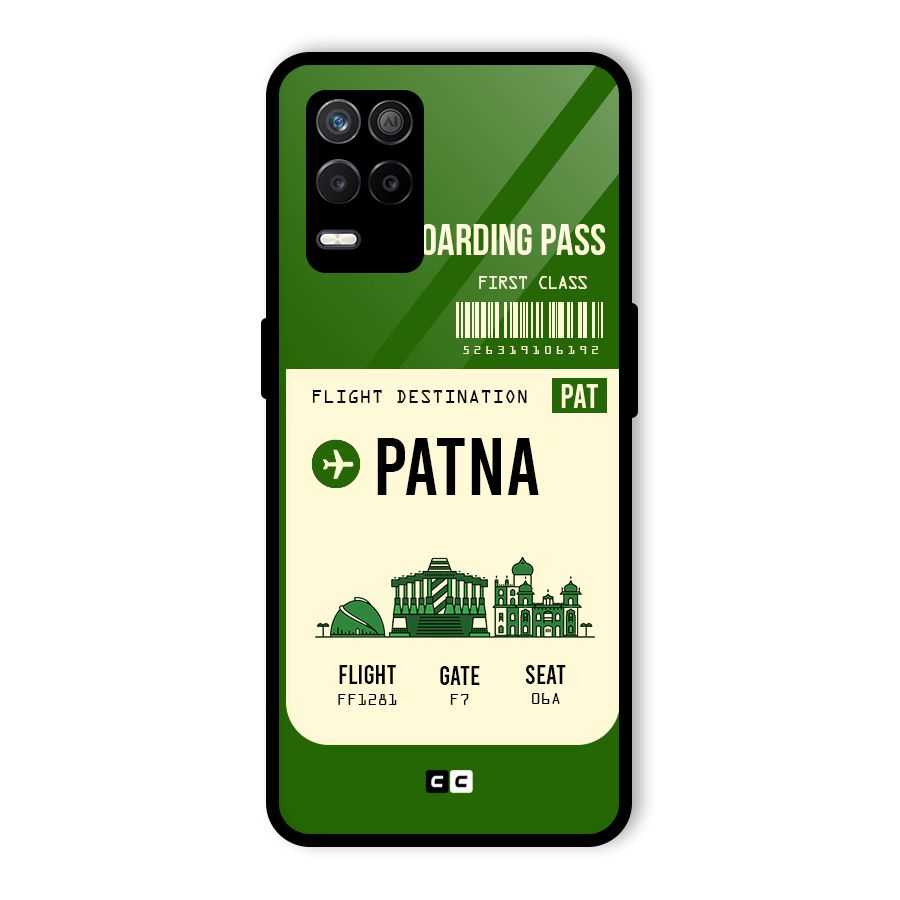 Patna Boarding Pass Glass Back Case for Realme 9 5G