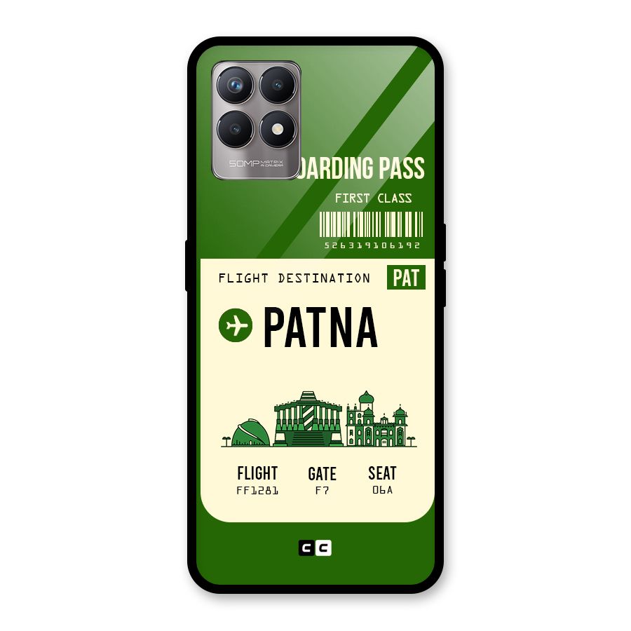 Patna Boarding Pass Glass Back Case for Realme Narzo 50