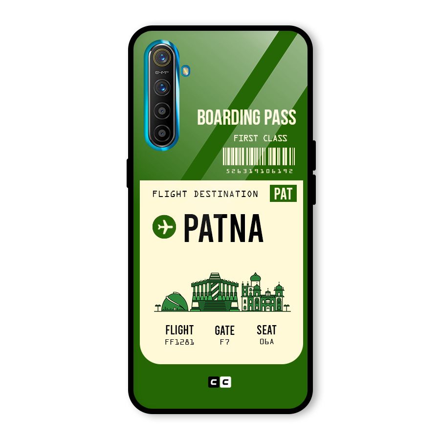 Patna Boarding Pass Glass Back Case for Realme X2