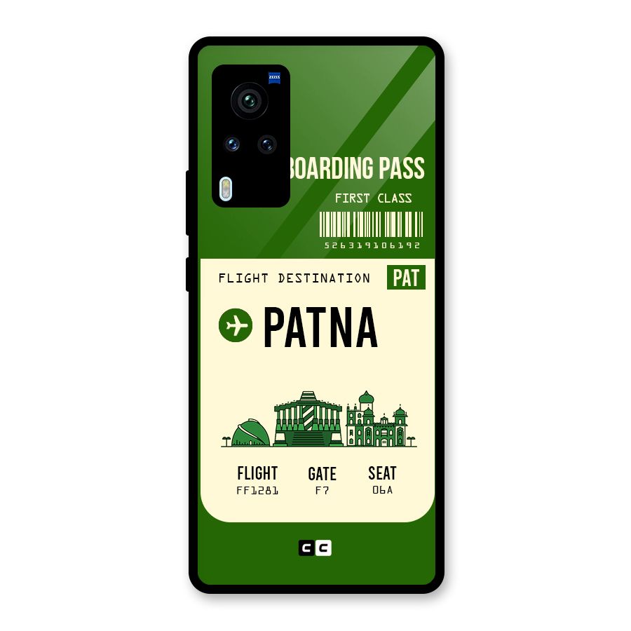 Patna Boarding Pass Glass Back Case for Vivo X60 Pro