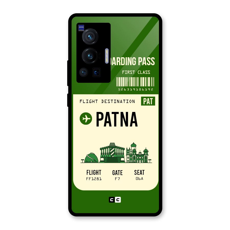 Patna Boarding Pass Glass Back Case for Vivo X70 Pro