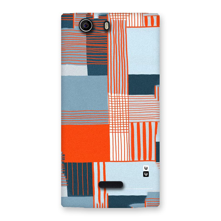 Pattern In Lines Back Case for Canvas Nitro 2 E311