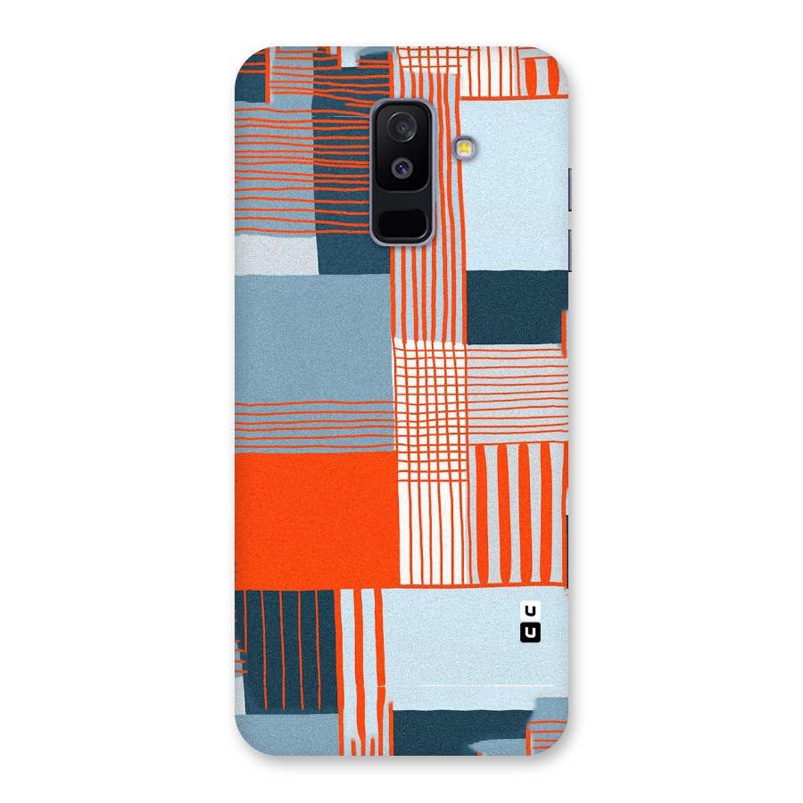Pattern In Lines Back Case for Galaxy A6 Plus