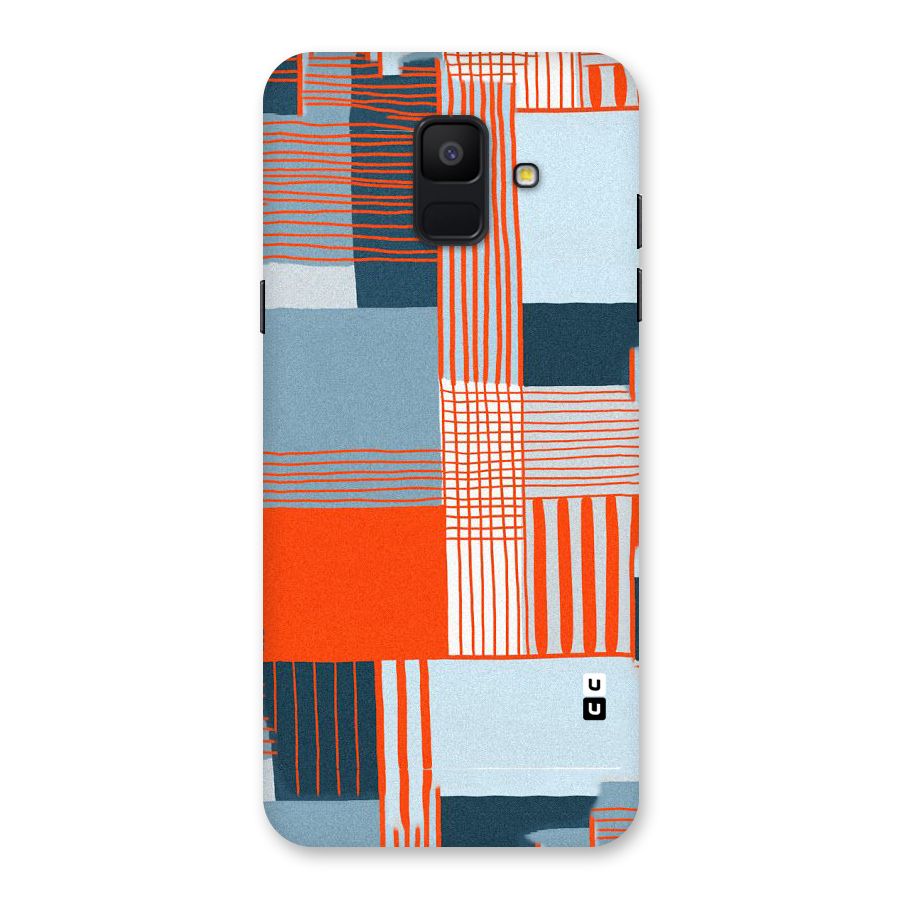 Pattern In Lines Back Case for Galaxy A6 (2018)