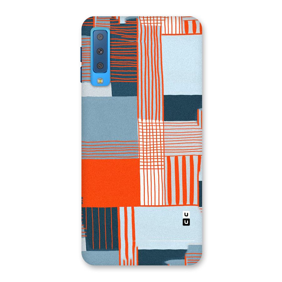 Pattern In Lines Back Case for Galaxy A7 (2018)