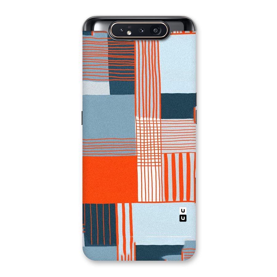 Pattern In Lines Back Case for Galaxy A80