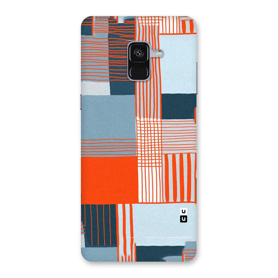 Pattern In Lines Back Case for Galaxy A8 Plus
