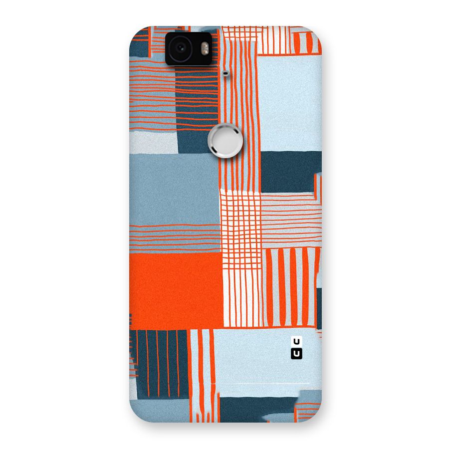Pattern In Lines Back Case for Google Nexus-6P