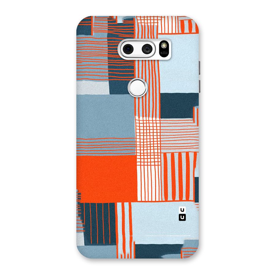 Pattern In Lines Back Case for LG V30