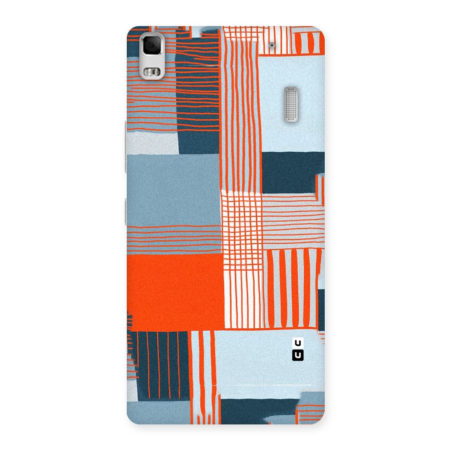 Pattern In Lines Back Case for Lenovo A7000