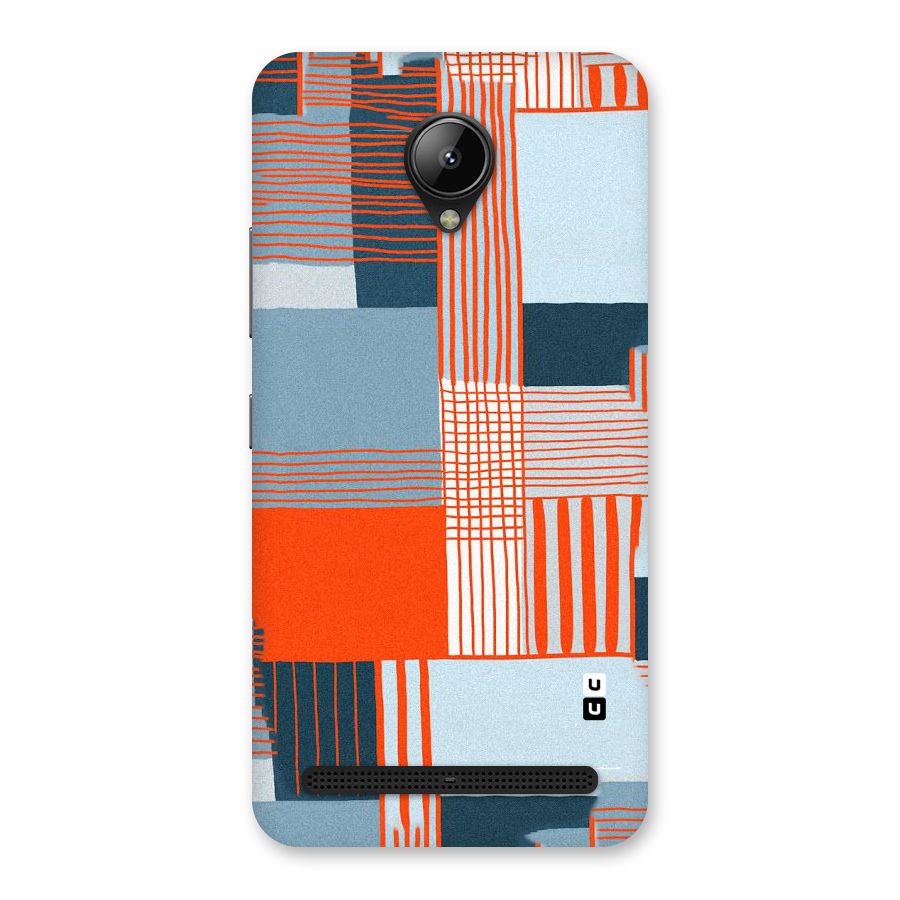 Pattern In Lines Back Case for Lenovo C2