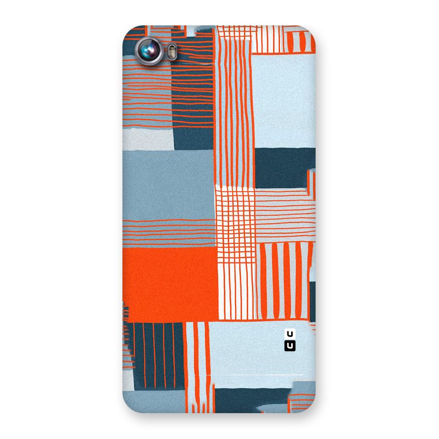 Pattern In Lines Back Case for Micromax Canvas Fire 4 A107