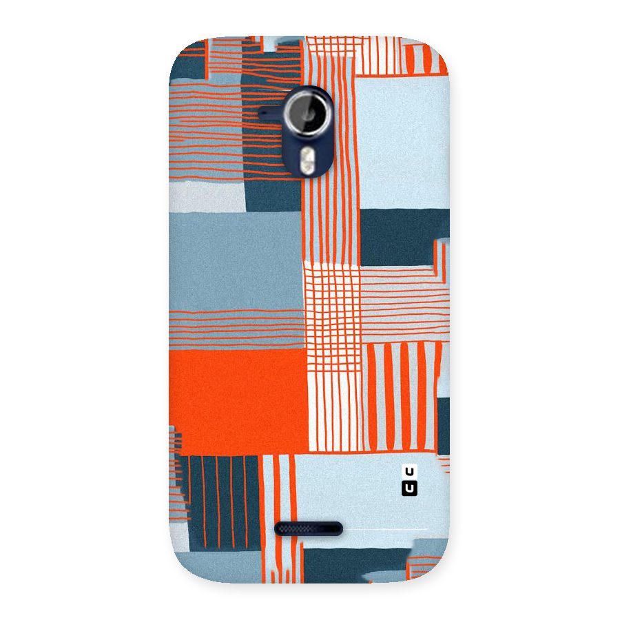 Pattern In Lines Back Case for Micromax Canvas Magnus A117
