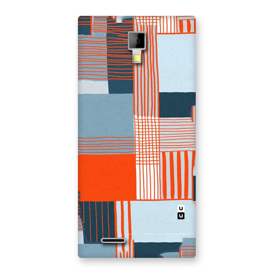 Pattern In Lines Back Case for Micromax Canvas Xpress A99