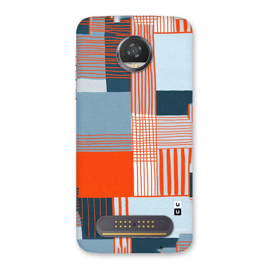 Pattern In Lines Back Case for Moto Z2 Play