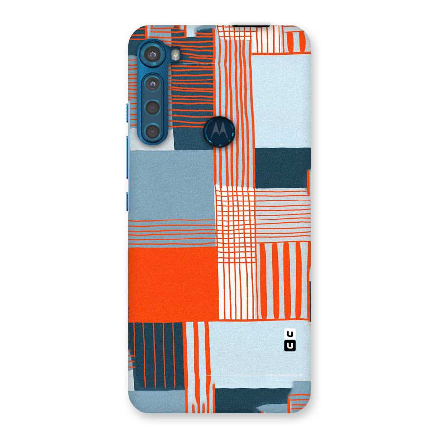 Pattern In Lines Back Case for Motorola One Fusion Plus