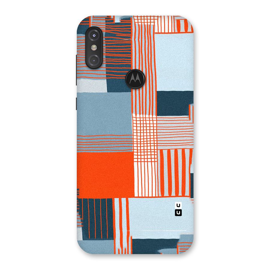 Pattern In Lines Back Case for Motorola One Power