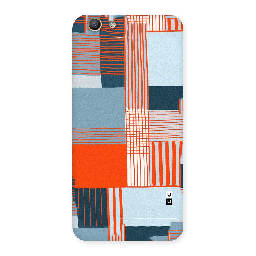 Pattern In Lines Back Case for Oppo F1s
