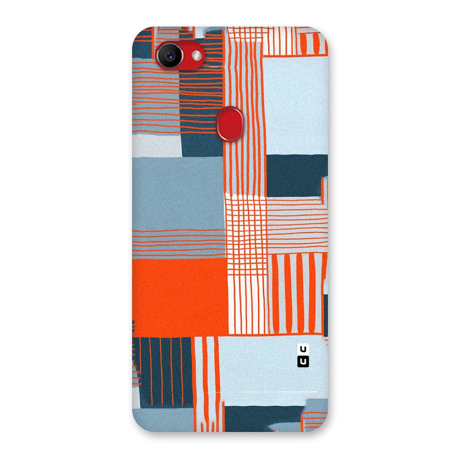 Pattern In Lines Back Case for Oppo F7