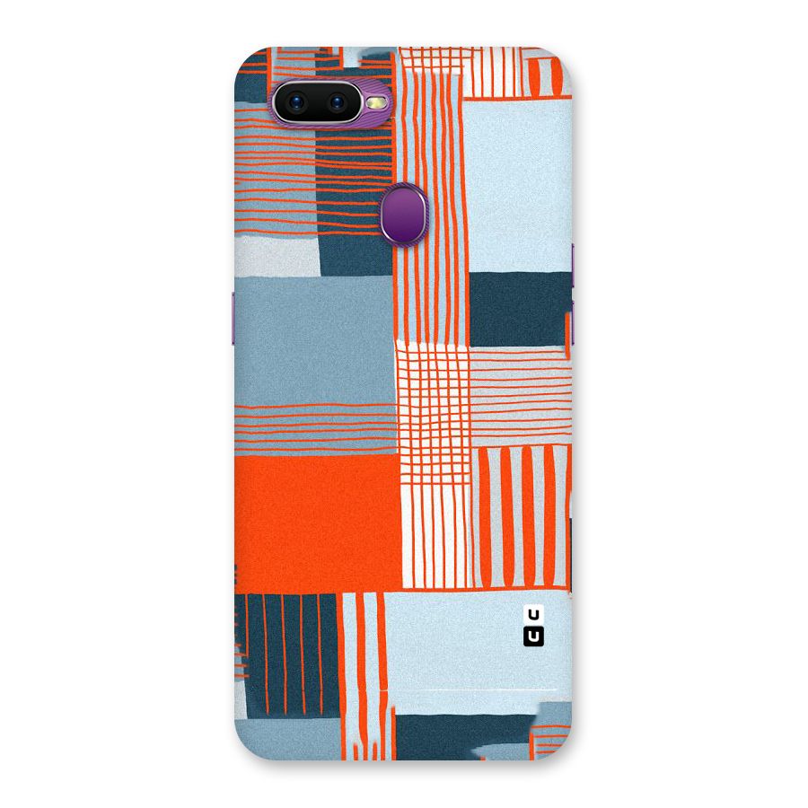 Pattern In Lines Back Case for Oppo F9