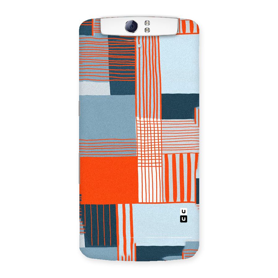 Pattern In Lines Back Case for Oppo N1