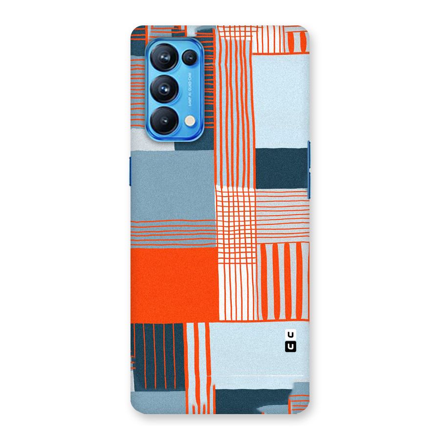 Pattern In Lines Back Case for Oppo Reno5 Pro 5G