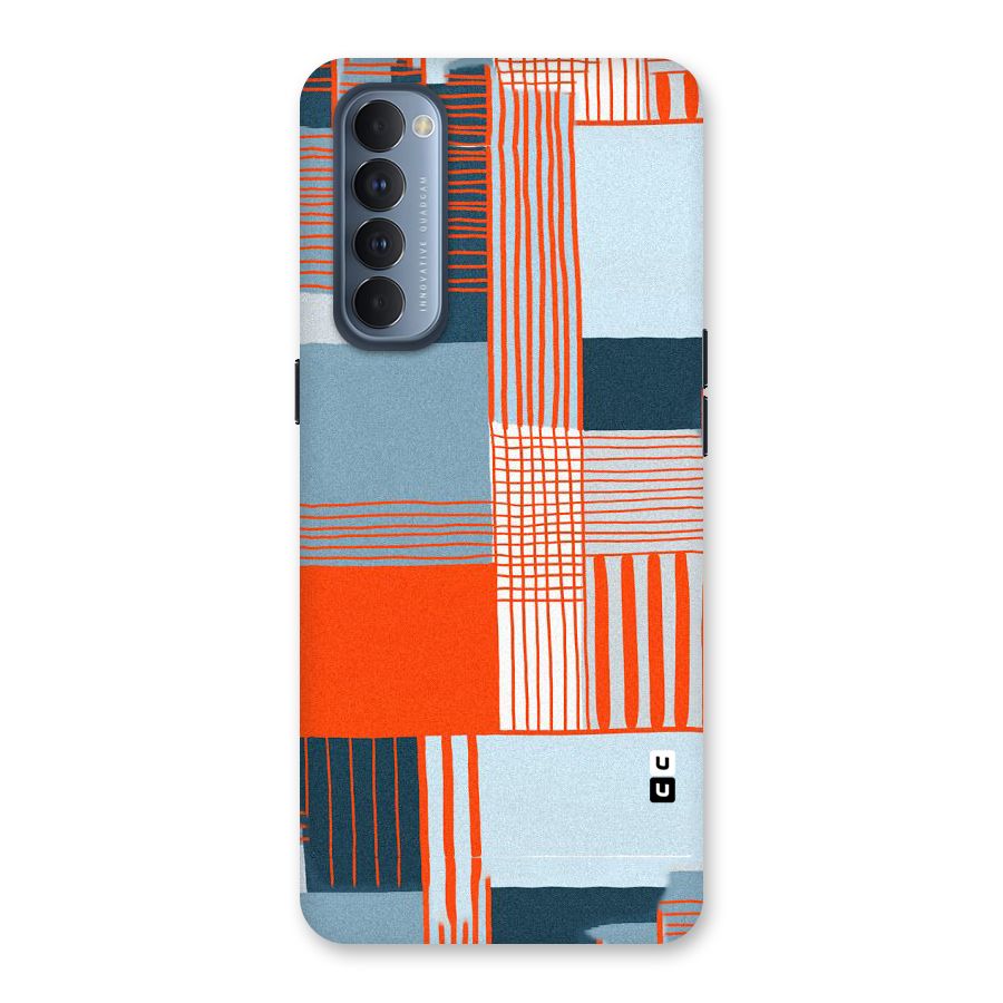 Pattern In Lines Back Case for Reno4 Pro