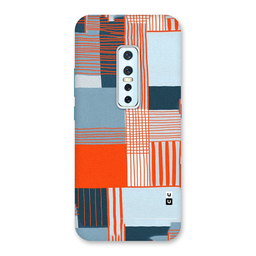 Pattern In Lines Back Case for Vivo V17 Pro