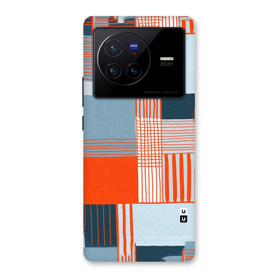 Pattern In Lines Back Case for Vivo X80