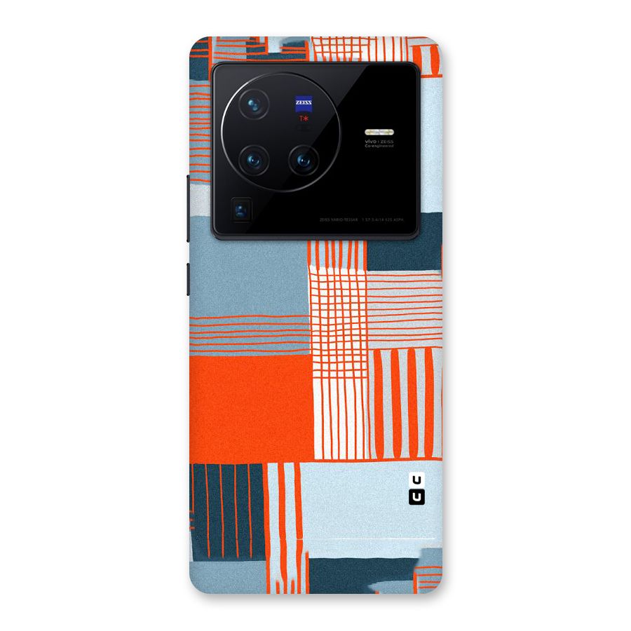 Pattern In Lines Back Case for Vivo X80 Pro