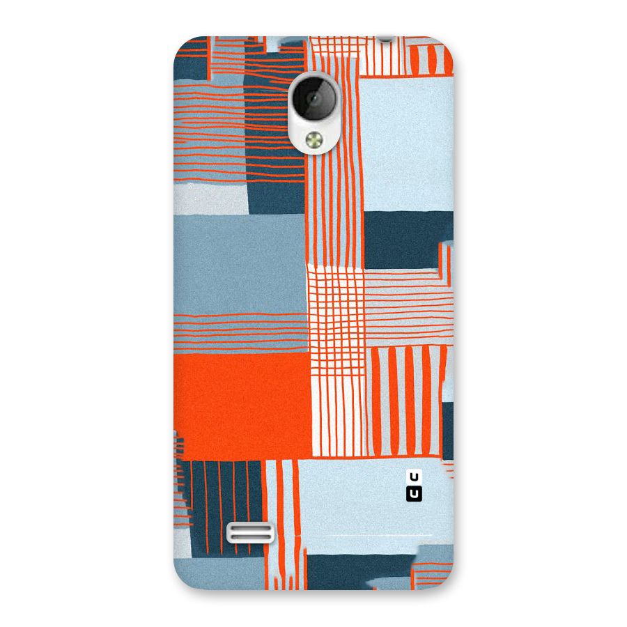 Pattern In Lines Back Case for Vivo Y21