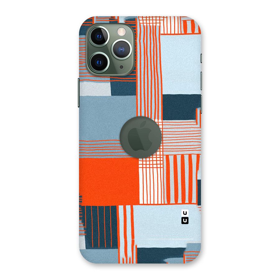 Pattern In Lines Back Case for iPhone 11 Pro Logo  Cut