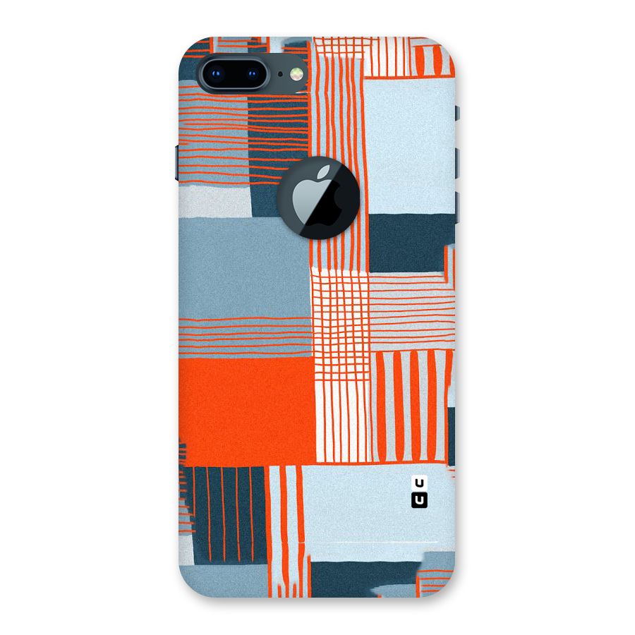 Pattern In Lines Back Case for iPhone 7 Plus Logo Cut