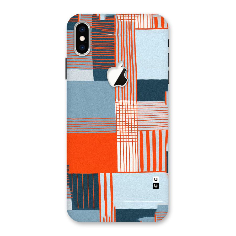 Pattern In Lines Back Case for iPhone XS Max Apple Cut