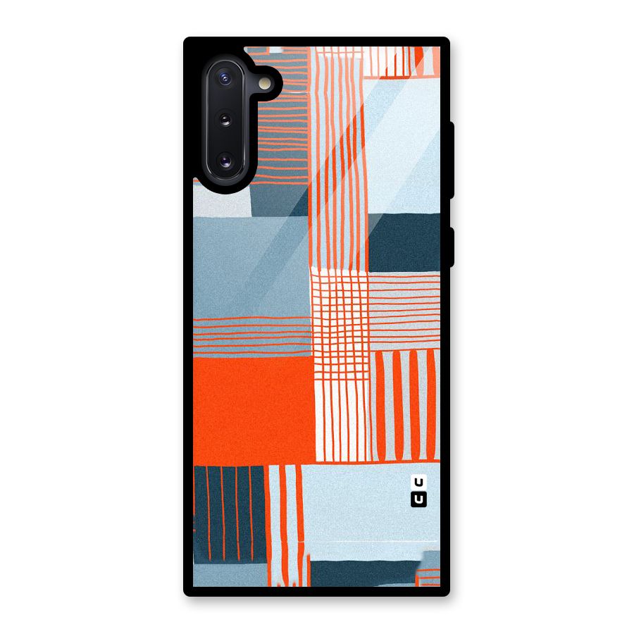 Pattern In Lines Glass Back Case for Galaxy Note 10