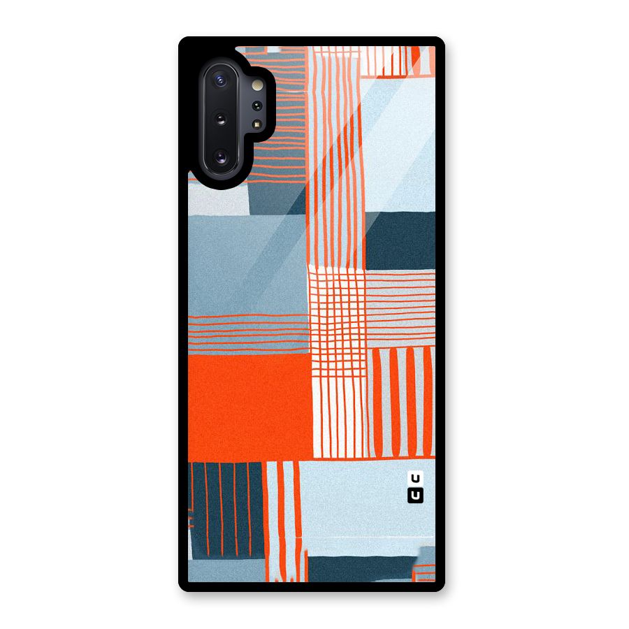Pattern In Lines Glass Back Case for Galaxy Note 10 Plus