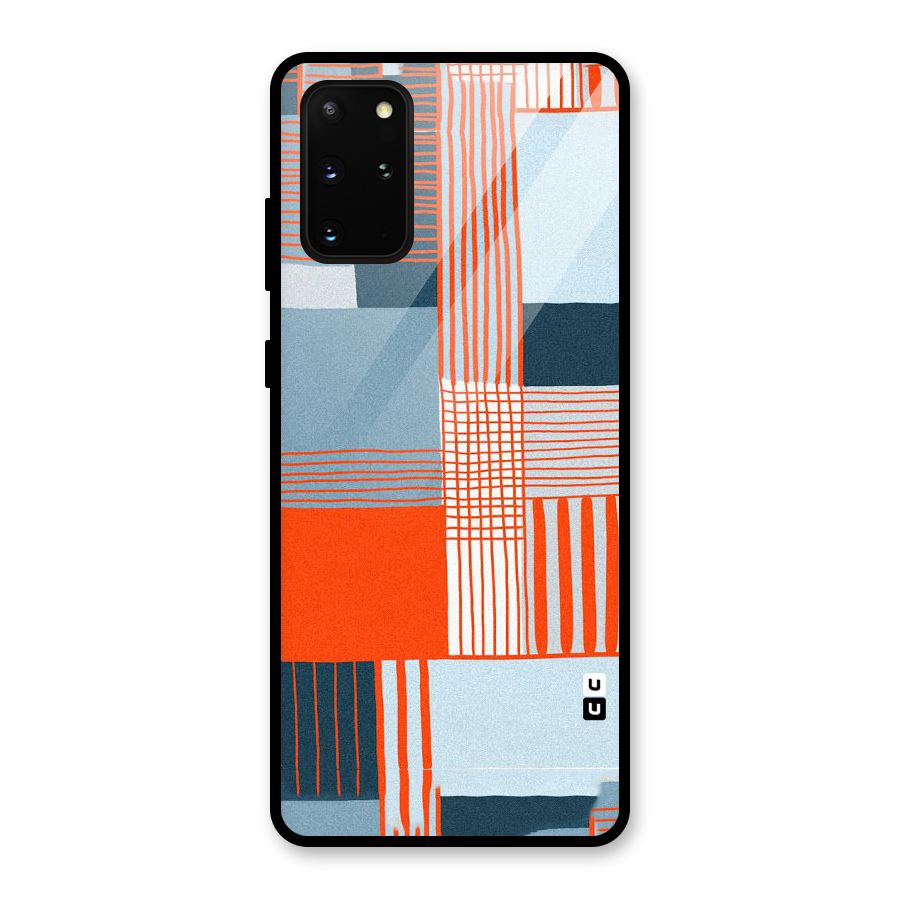 Pattern In Lines Glass Back Case for Galaxy S20 Plus