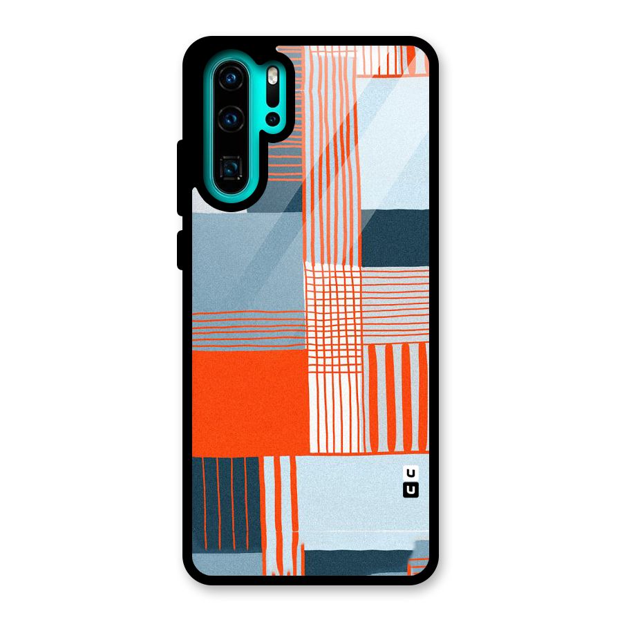 Pattern In Lines Glass Back Case for Huawei P30 Pro