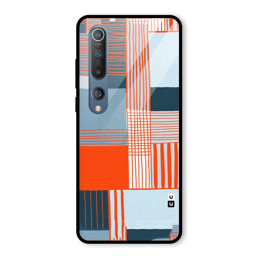 Pattern In Lines Glass Back Case for Mi 10