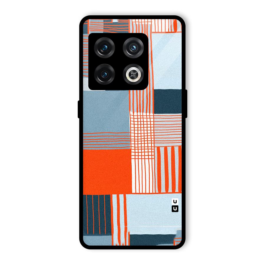 Pattern In Lines Glass Back Case for OnePlus 10 Pro 5G