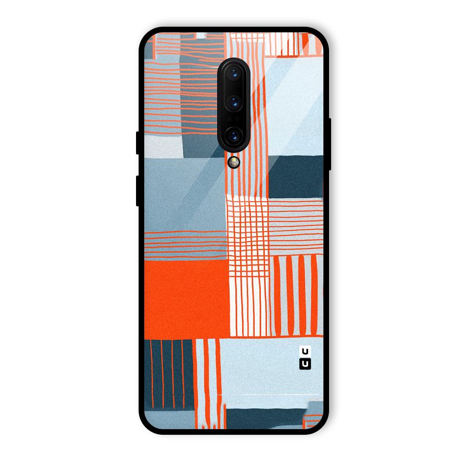 Pattern In Lines Glass Back Case for OnePlus 7 Pro