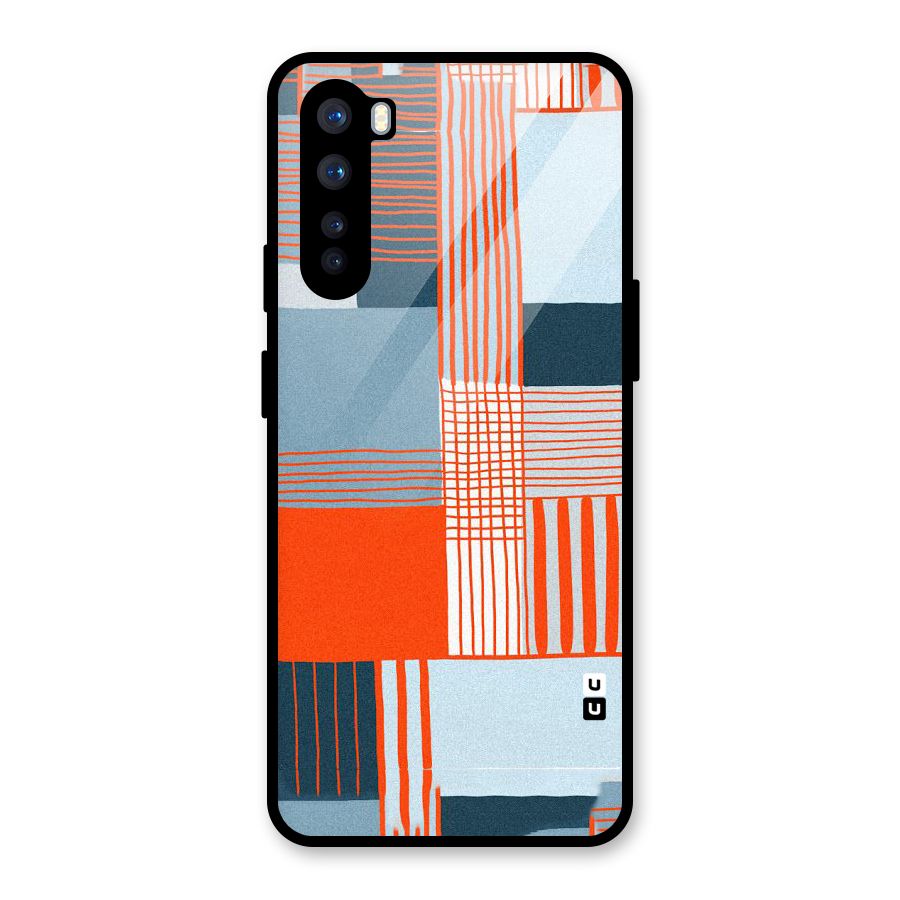 Pattern In Lines Glass Back Case for OnePlus Nord
