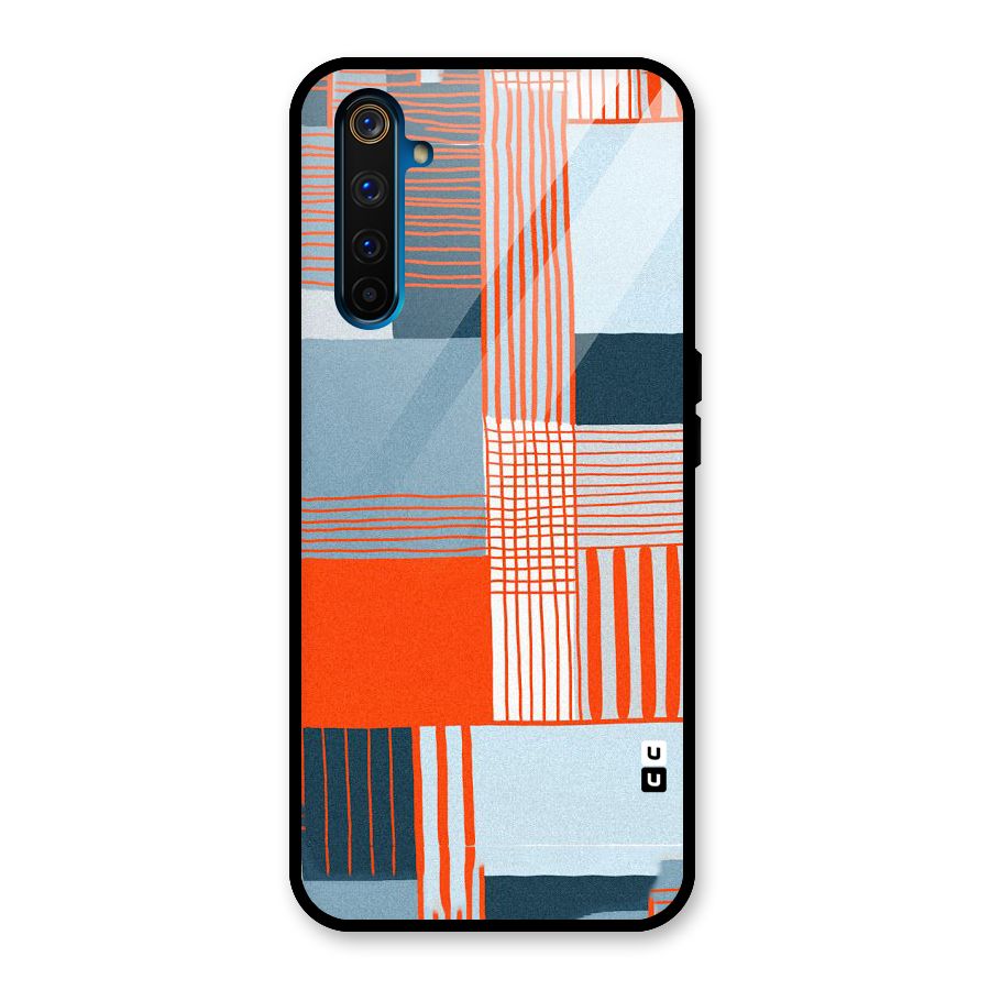 Pattern In Lines Glass Back Case for Realme 6 Pro