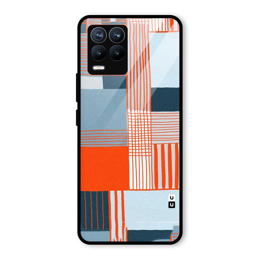 Pattern In Lines Glass Back Case for Realme 8 Pro