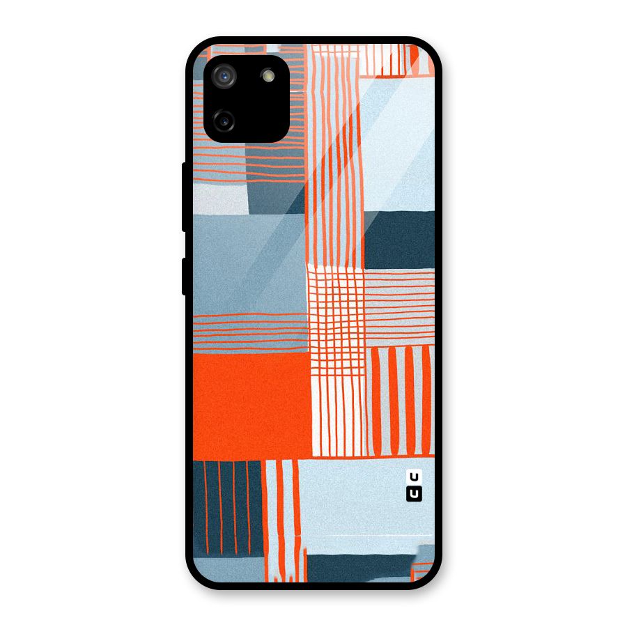 Pattern In Lines Glass Back Case for Realme C11
