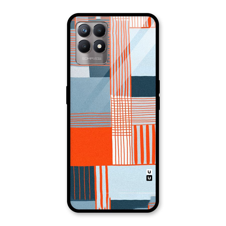 Pattern In Lines Glass Back Case for Realme Narzo 50