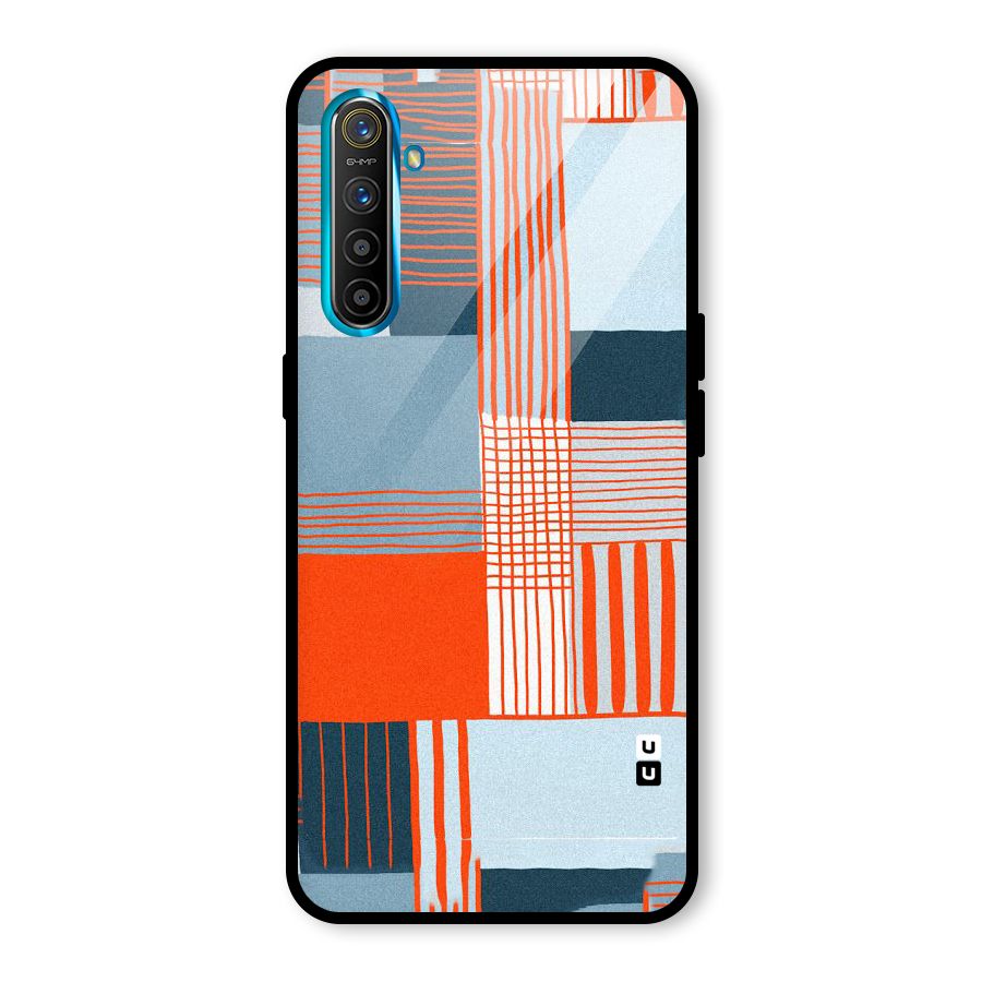 Pattern In Lines Glass Back Case for Realme X2