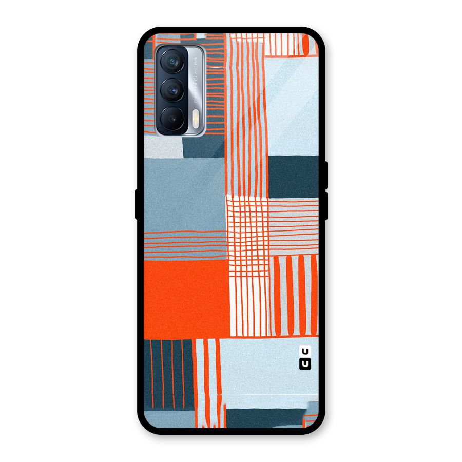 Pattern In Lines Glass Back Case for Realme X7