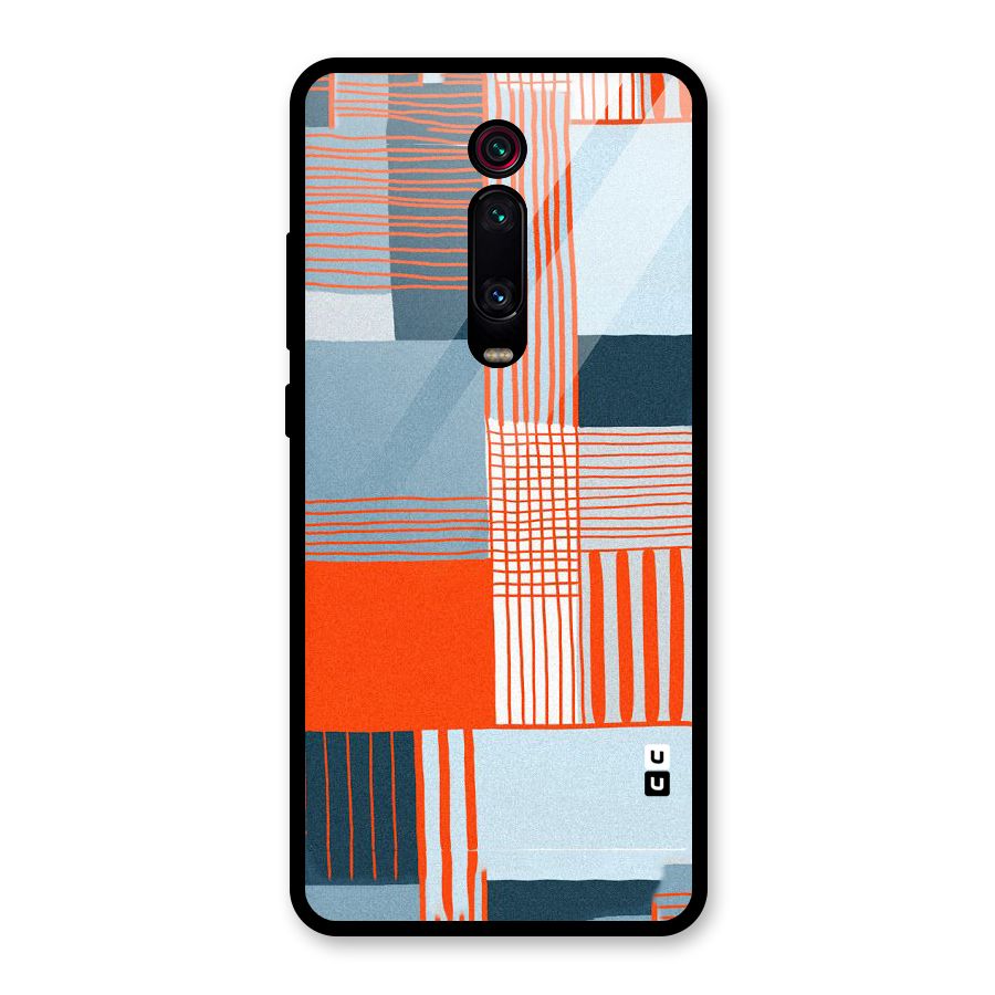 Pattern In Lines Glass Back Case for Redmi K20 Pro